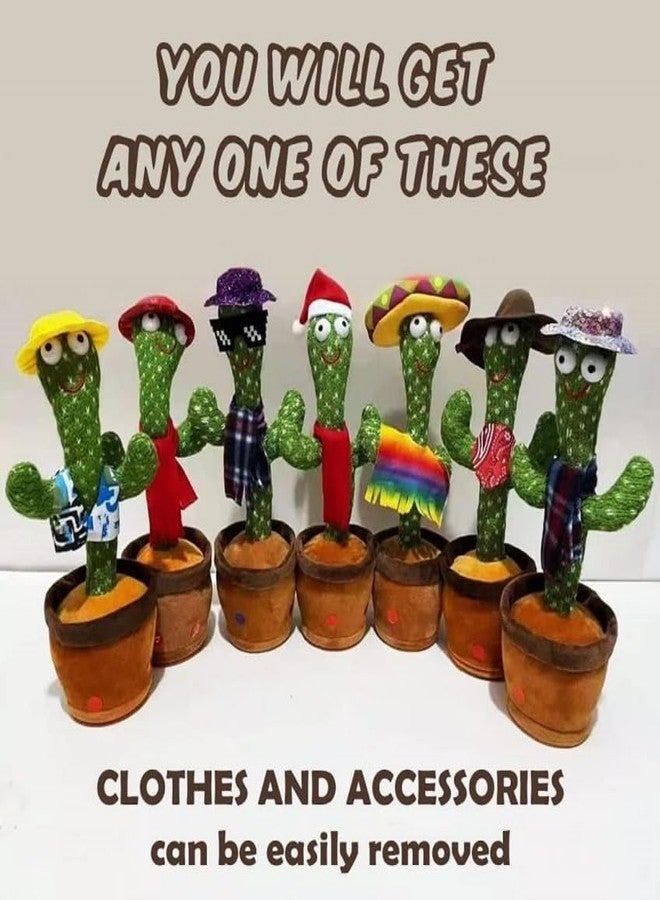 VONITY Dancing, Singing, Mimicking Cactus Toy for Kids - Voice Recording Repeats What You Say - Home Decor Items for Kids - Funny Education Toys for Children Playing - Image 2