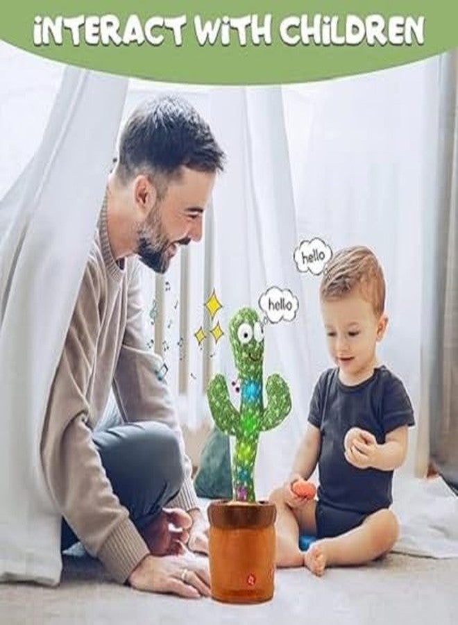VONITY Dancing, Singing, Mimicking Cactus Toy for Kids - Voice Recording Repeats What You Say - Home Decor Items for Kids - Funny Education Toys for Children Playing - Image 3