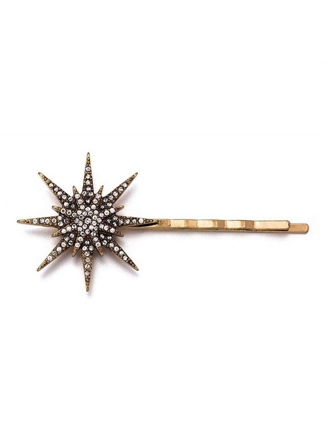 Suoirblss 3 PCS Women Alloy Rhinestone Moon Snowflake Star Hair Clip Bobby Pins Hair Barrettes Beauty Hair Styling Accessories 