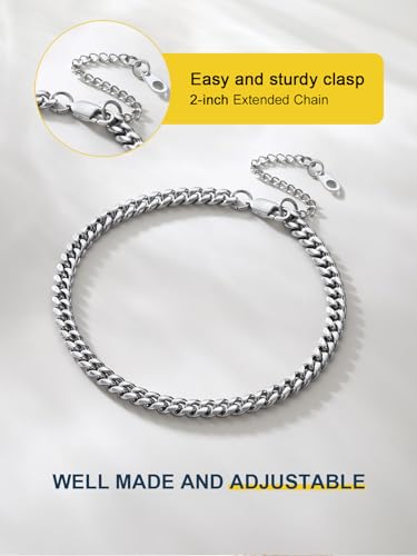 ChainsPro Cuban Anklets for Women Barefoot Jewelry Men Ankle Bracelets Stainless Anklet Chains Plus Size Ankle Bracelet - Image 3