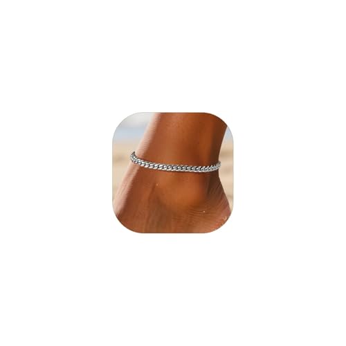 ChainsPro Cuban Anklets for Women Barefoot Jewelry Men Ankle Bracelets Stainless Anklet Chains Plus Size Ankle Bracelet - Image 1