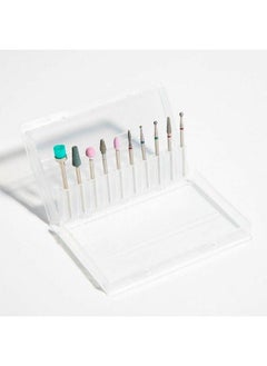 Zerodis Nail Drill Bit Case 20 Slots Nail Drill Bit Box Holder Manicure Tool Nail Grinding Head Display Storage Drill Bit Holder Display Storage Box For Nail Salon Diy Art Home Storage  - Image 2