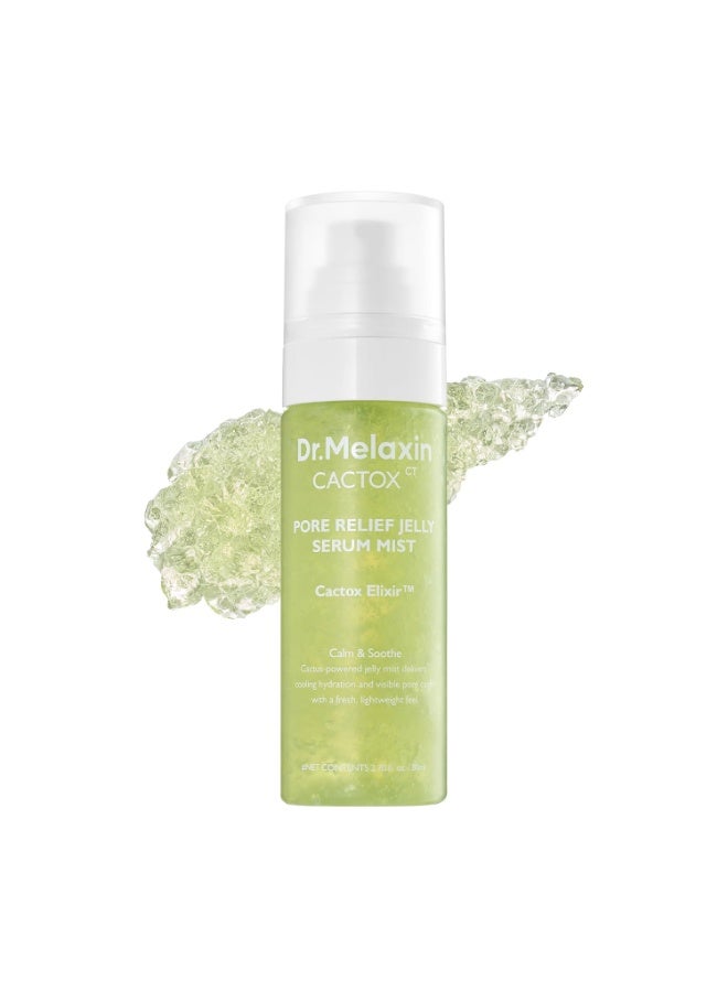 Dr.Melaxin Cactox Pore‑Soothing Jelly Essence Spray, Instant Cooling Facial Spray, Hydrating Cactus Extract for Pore Refining & Puffiness Relief, Suitable for Puffy Skin, 80 ml (2.8 fl oz) - Image 1