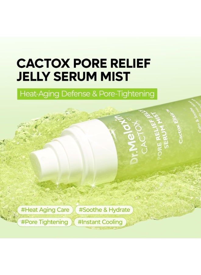 Dr.Melaxin Cactox Pore‑Soothing Jelly Essence Spray, Instant Cooling Facial Spray, Hydrating Cactus Extract for Pore Refining & Puffiness Relief, Suitable for Puffy Skin, 80 ml (2.8 fl oz) - Image 4