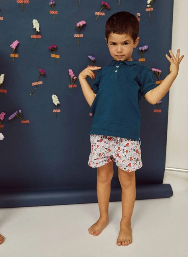 زيبي Swim Shorts UPF 80 for Boys, Multicoloured