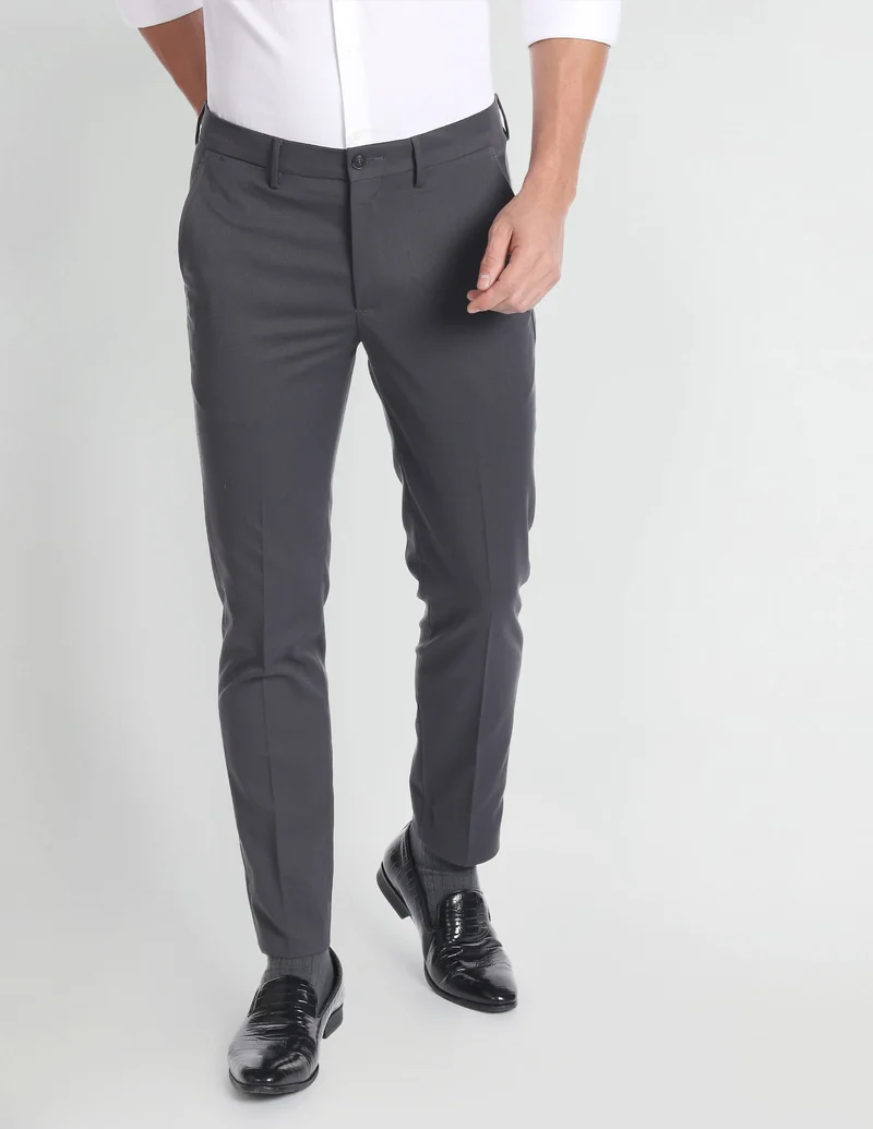 Arrow Jackson Super Slim Dobby Formal Trousers