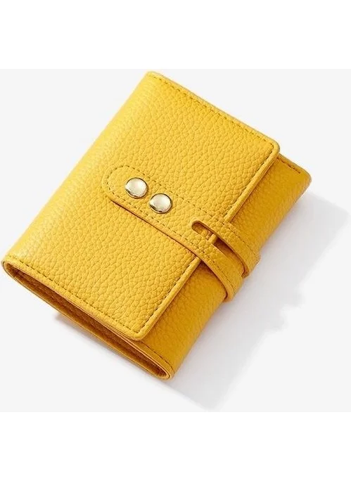 Septwolves Gold Detailed Women's Card Holder and Wallet