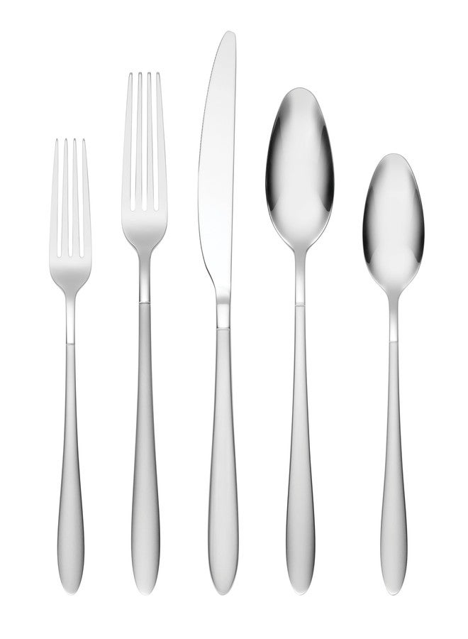 Cambridge Silverware Set, Kailani Sand 20 Piece, Service For 4, 18/0 Stainless Steel, Flatware Cutlery Set, Dishwasher Safe, Knives Spoons And Forks, Home And Kitchen Utensils (Silver, 20 Pieces) - Image 1