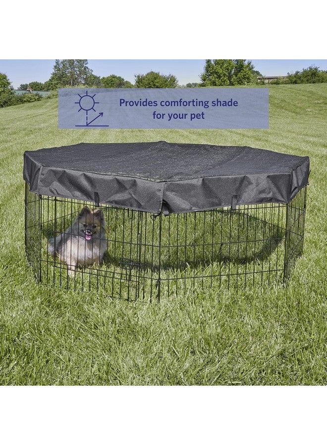 MidWest Homes for Pets MidWest Homes for Pets Octagon Exercise Pen Fabric Mesh Top - Image 3