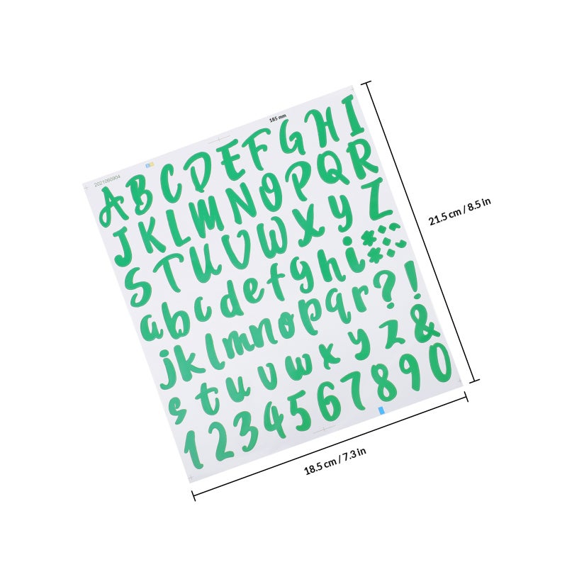 10 Sheets of Self Adhesive Alphabet Stickers Mail Box Trash Can Use Stickers - Image 2