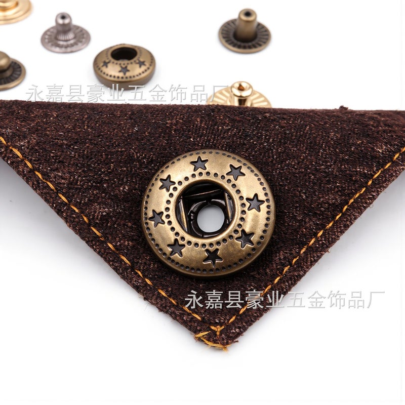 Snap Buttons 15mm 4 Colors Metal Press Studs for Jacket Bag Wallet DIY Craft Sewing - Image 5