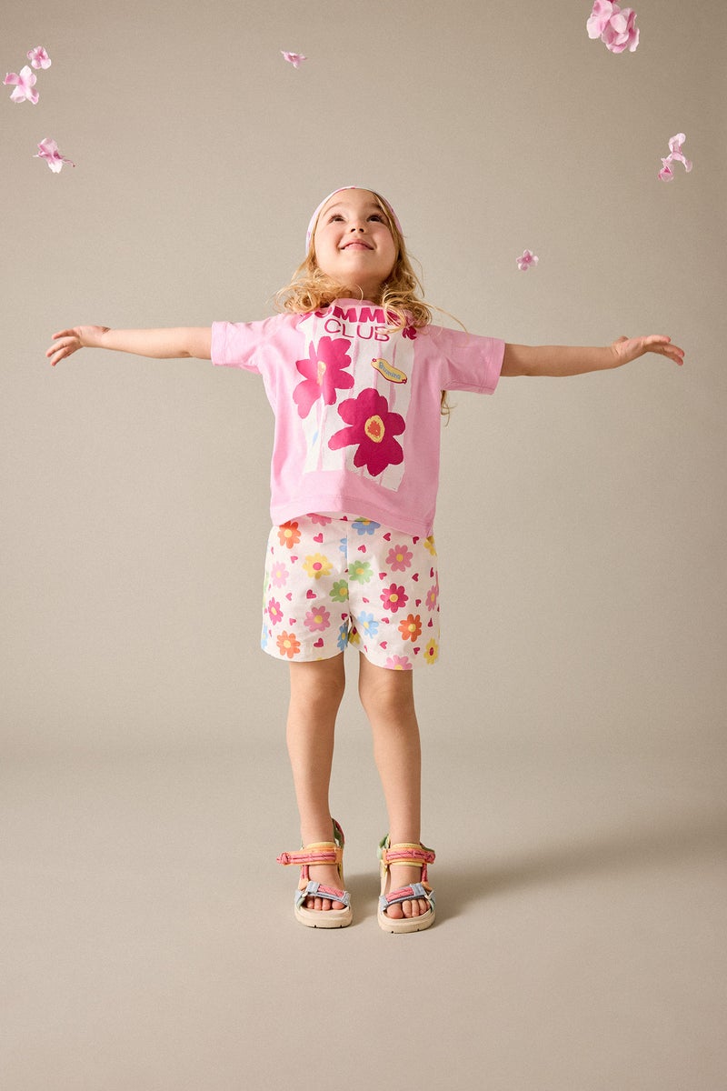 DeFacto Pink BabyGirl Baby Girl Floral 2 Piece Set Casual - Image 1