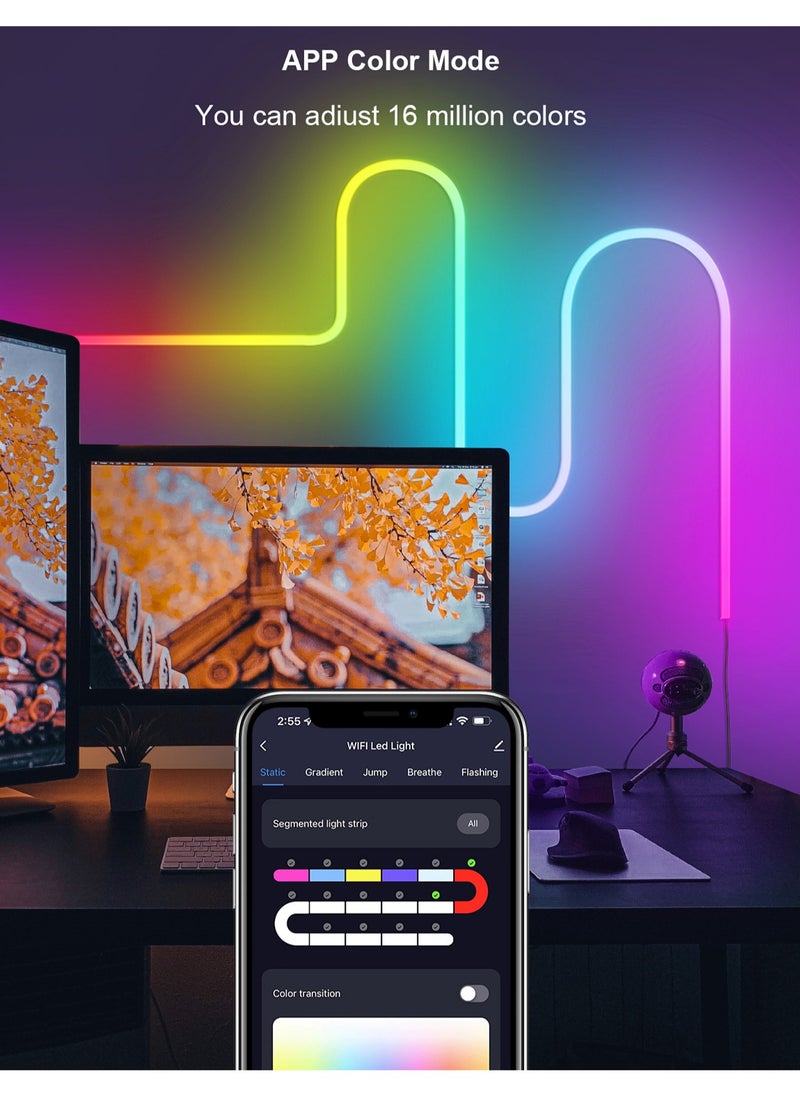MITOYO - App Control RGBIC DIY Music Sync Neon Rope Light With Bluetooth 3m - Image 1