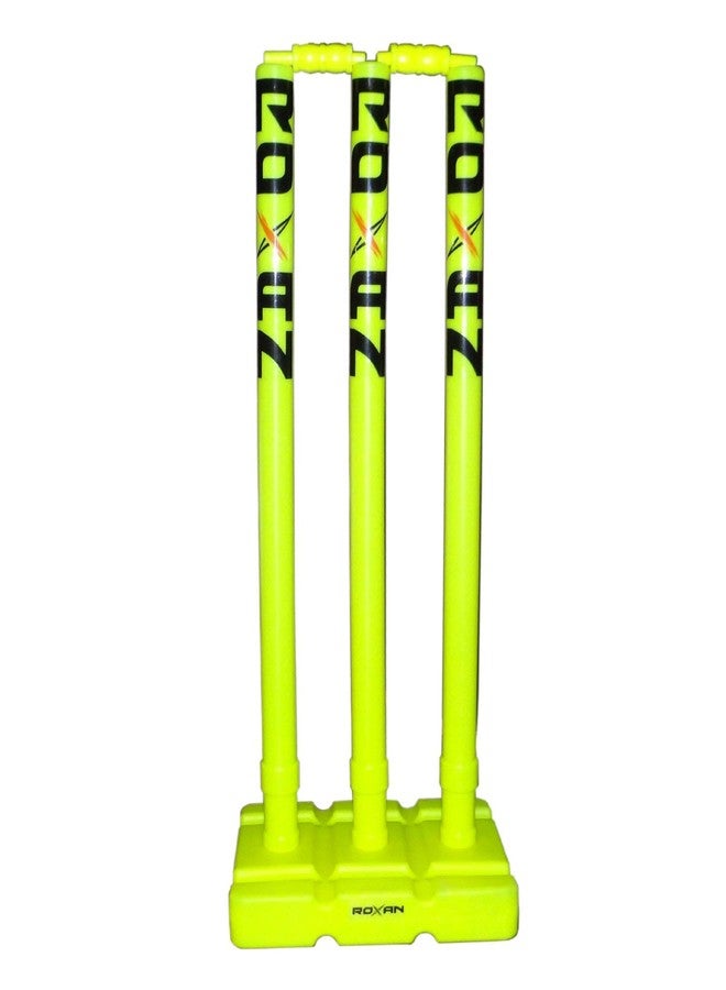 Roxan Full Stump Set for Unisex Kids | Plastic Wicket for Playing Gully Cricket Full Cricket Set | Indoor and Outdoor Playing Cricket Wicket - Image 3