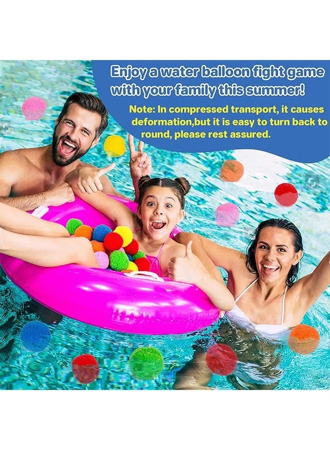 واي جيه 20 كرة ماء قابلة لإعادة الاستخدام للألعاب الخارجية، كريات ماء للأطفال والمراهقين من الذكور والإناث، كريات للأنشطة الصيفية في المسبح والفناء الخلفي - Image 4