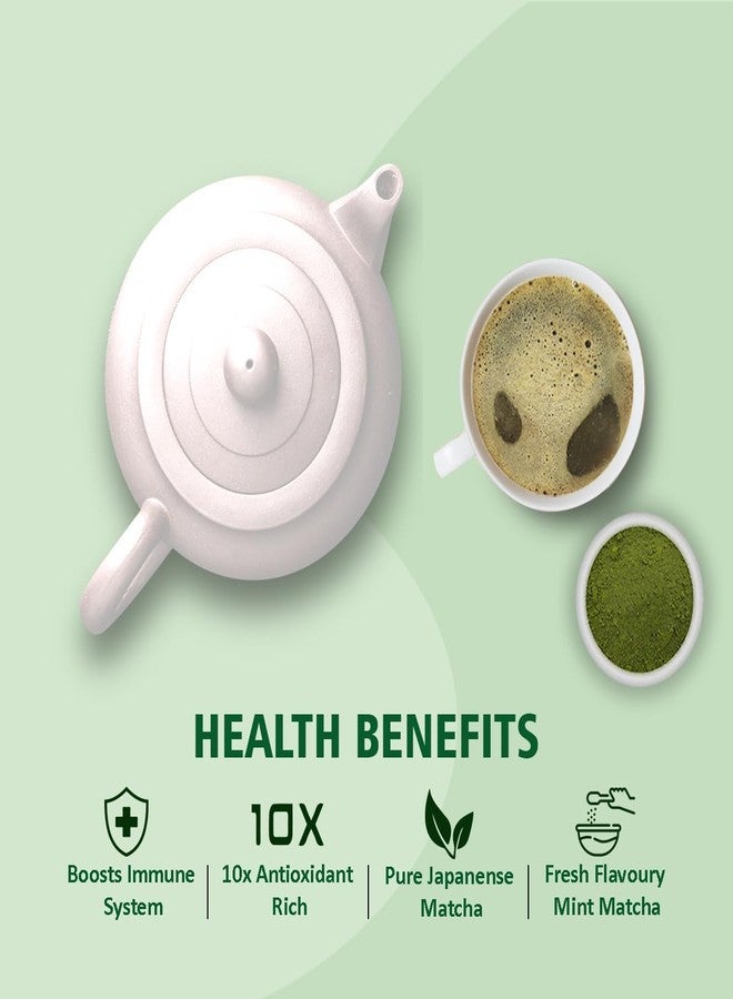 Golden Tips Japanese Matcha Green Tea Powder – 100g (100 Servings) Tin Can, No Additives, Antioxidant-Rich Superfood, No Artificial Sweeteners - Image 2