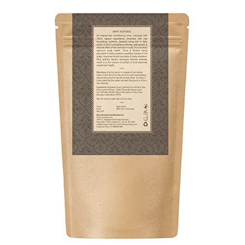 Ohria Ayurveda Flaxseed & Clove Hair Conditioning Rinse | Condition, Soften & Protects | Vitamin E-Enriched | 8gm (20 Pouches) - Image 2