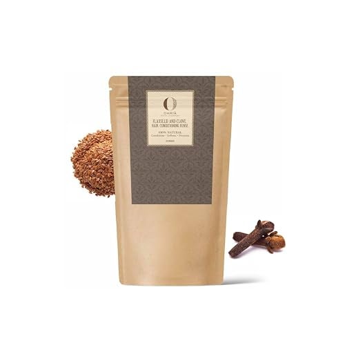 Ohria Ayurveda Flaxseed & Clove Hair Conditioning Rinse | Condition, Soften & Protects | Vitamin E-Enriched | 8gm (20 Pouches) - Image 1