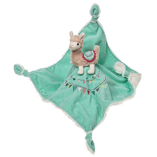 Mary Meyer Baby Lily Llama Character Blanket 13"x13" - Image 1