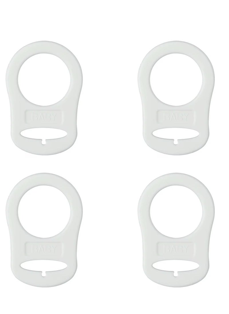 Pacifier 4 Pieces CARE AND SMILE Silicone Clips Holders Silicone Adapter Rings Holder Baby Rings Baby Dummy Pacifier Holder for Baby Pacifiers transparent - pzsku/ZE4428F632856D4F21A79Z/45/_/1739184815/12b58e59-06bc-4f0f-84de-4cfbd93e1280