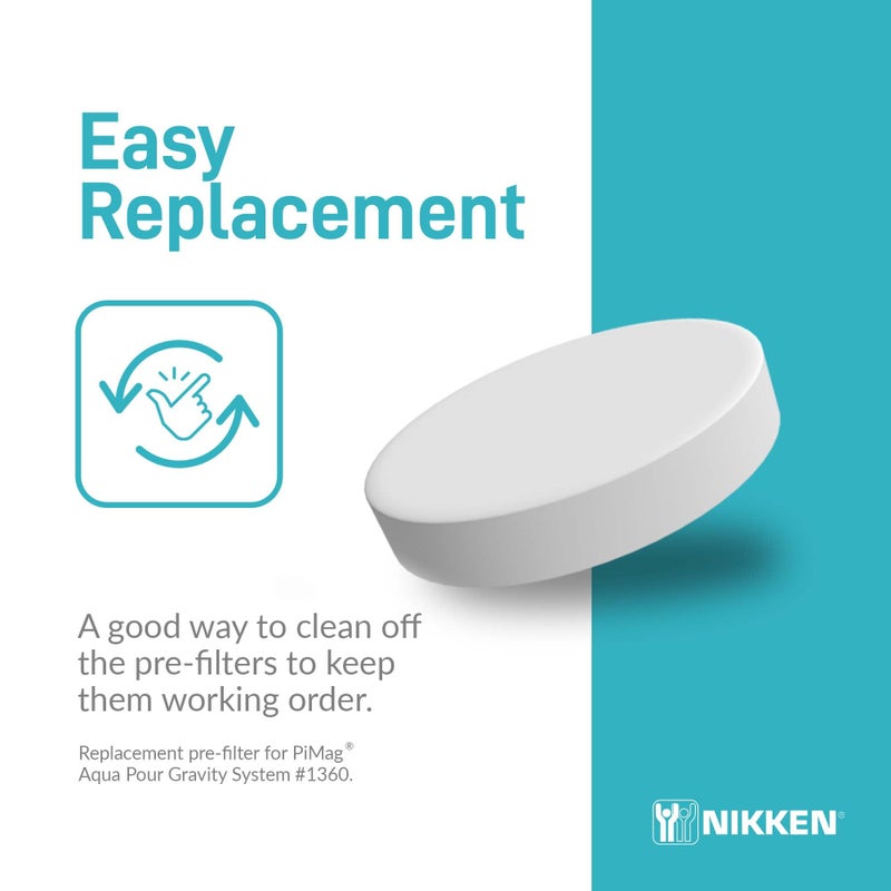 Nikken PiMag Aqua Pour Micro Sponge Pre-Filter 1362 Pre-Filter Replacement for PiMag Aqua Pour System 1360 - Water Systems Components - Image 5