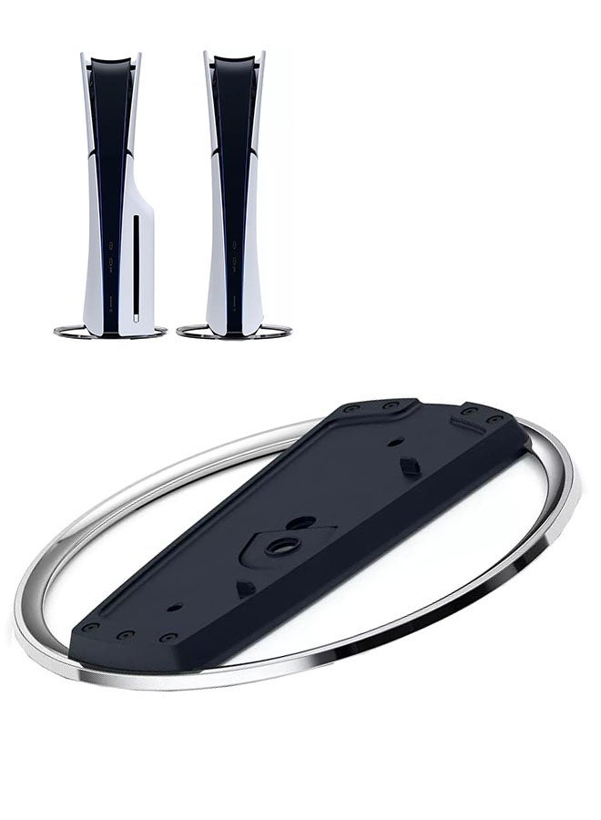 PS5 Consoles Vertical Stand, Premium Zinc Alloy Anti Slip Base for PlayStation 5/PS5 Slim/Pro Console - Image 1
