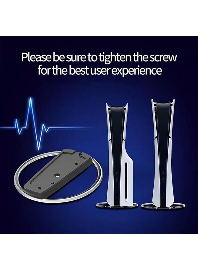 PS5 Consoles Vertical Stand, Premium Zinc Alloy Anti Slip Base for PlayStation 5/PS5 Slim/Pro Console - Image 4