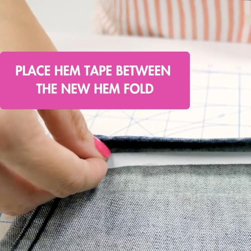 HeatnBond Hem Super Weight, .75 Inch x 288 inches, Iron-On Adhesive, Black - Image 4