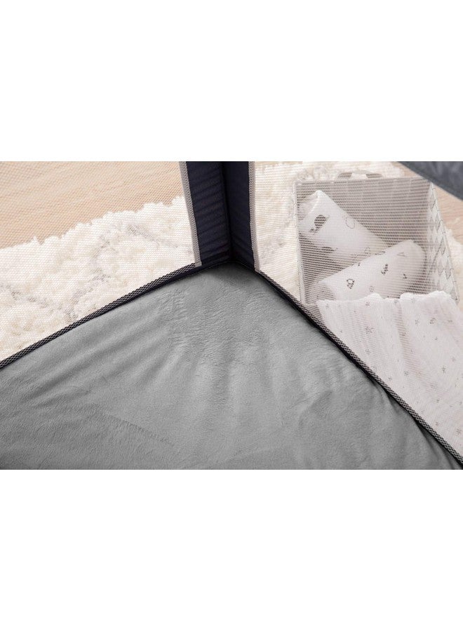 TL Care Heavenly Soft Chenille Fitted Pack 'N Play Playard Sheet Gray For Boys And Girls Pack N Play Playard( 27" X 39" X 4") - Image 5