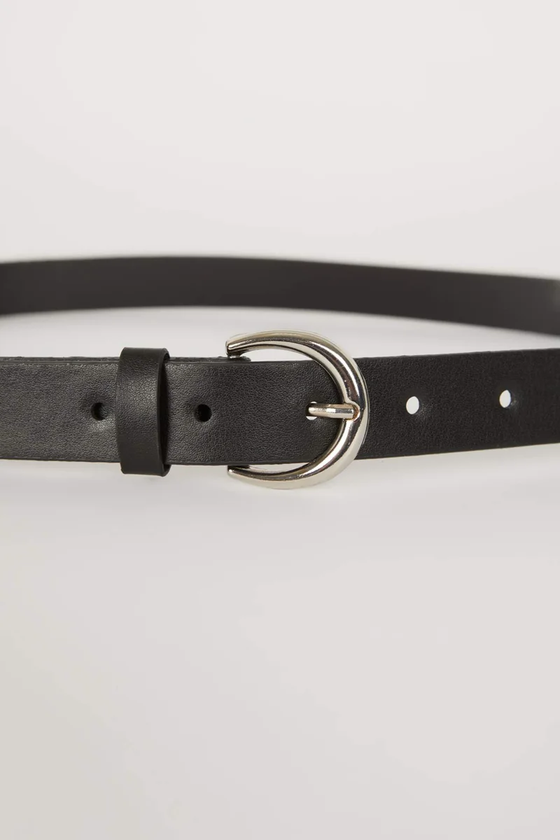 Defacto  Woman Oval Buckle Faux Leather Denim Belt for Women | Best Price UAE