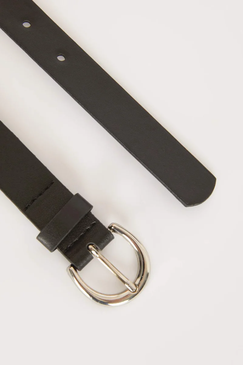 Defacto  Woman Oval Buckle Faux Leather Denim Belt for Women | Best Price UAE