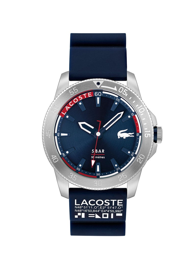 LACOSTE ساعة يد تناظرية من السيليكون 2011202 
