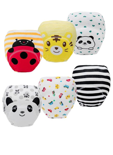 Potty Training Pants for Boys Girls Toddlers,6 Packs Learning Designs Training Underwear Pants