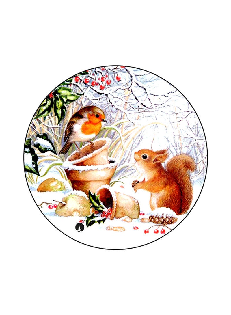 RKN Printed Round Mouse Pad Multicolor