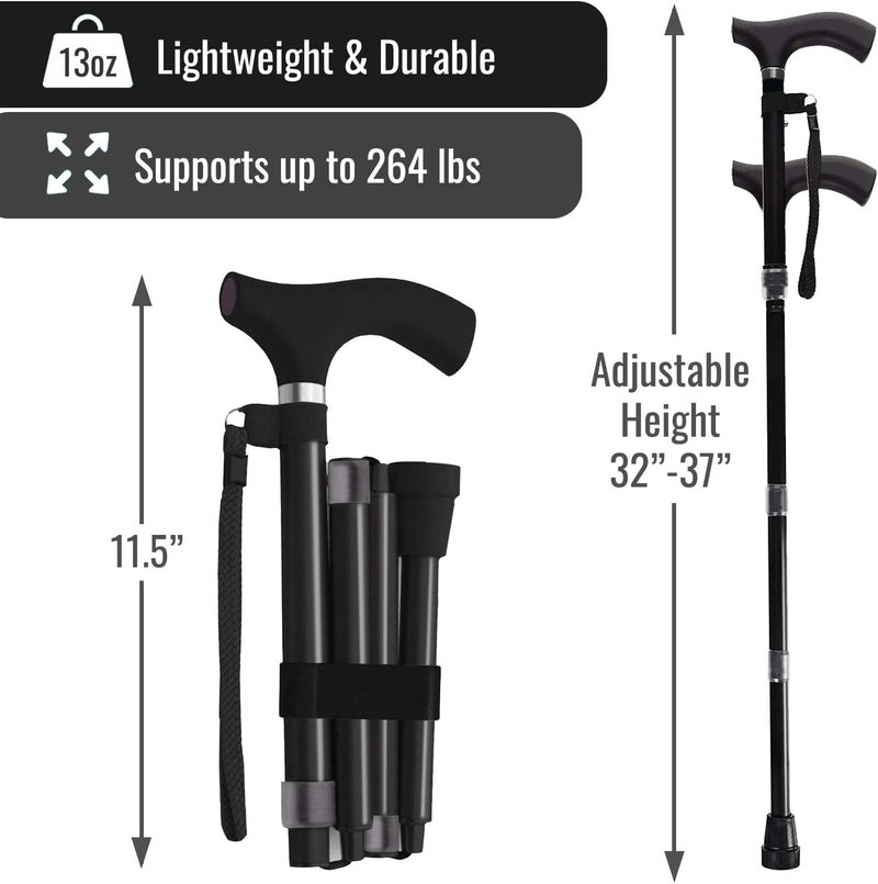 Switch Sticks Walking Cane for Men or Women, Foldable and Adjustable from 32-37 Inches, FSA and HSA Eligible - Image 4