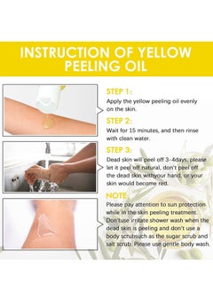 MOOYAM Super Strength Yellow Peeling Oil Exfoliating Dark Skin for Body  - Image 4