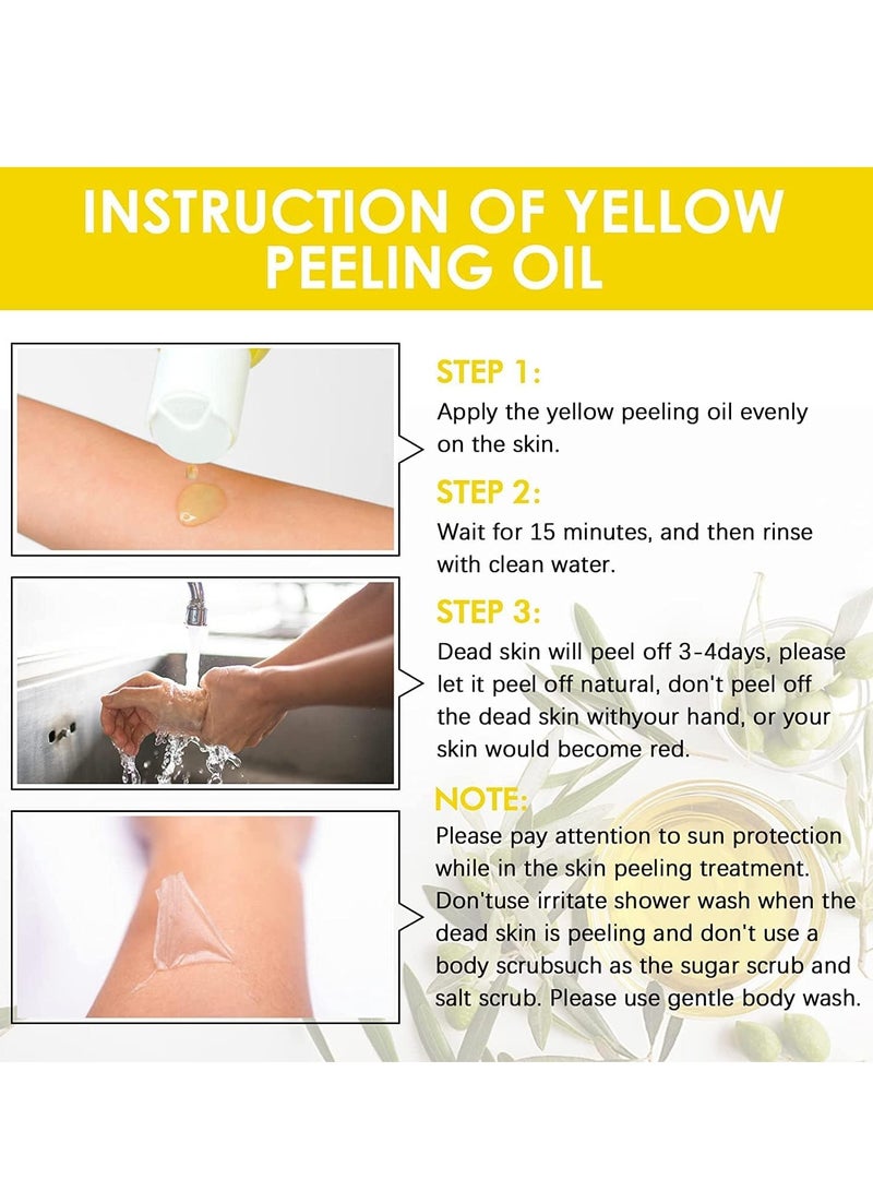 MOOYAM Super Strength Yellow Peeling Oil Exfoliating Dark Skin for Body - Image 4