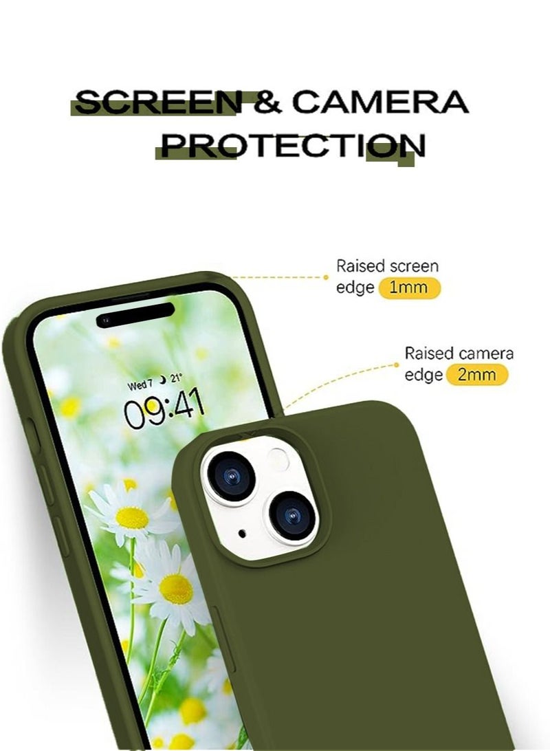 iPhone 15 Plus Mobile Case Cover with Soft Liquid Silicone Protection Anti-Scratch Shockproof Accessories Slim Protective Back Cover with Comfortable Hold Touch Feeling and Anti-fingerprint - Image 2