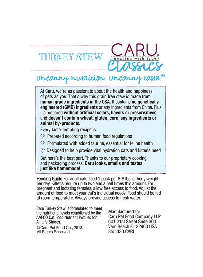 كارو - حساء ديك رومي للقطط، طعام طبيعي للقطط مع فيتامينات مضافة، مكونات غير معدلة وراثيًا، كامل ومتوازن لجميع مراحل الحياة (6 أونصة) - Image 2