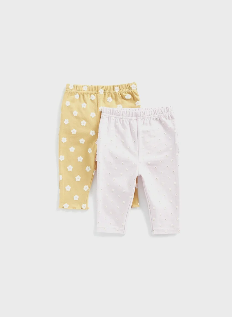 mothercare Infant 2 Pack Assorted Leggings