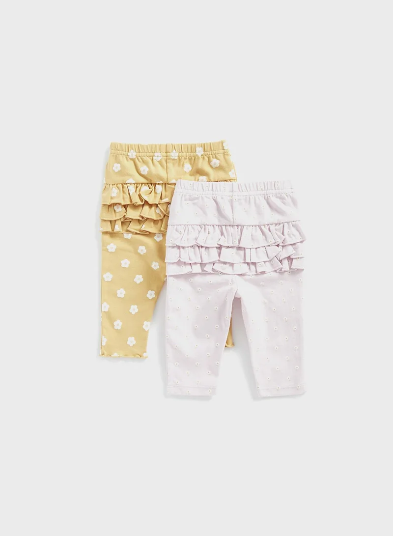 mothercare Infant 2 Pack Assorted Leggings