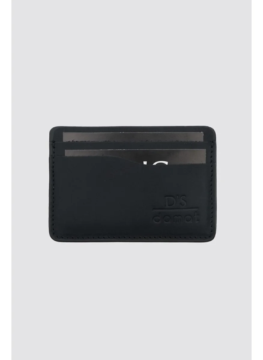 D'S DAMAT Black Leather Wallet 8HC591ORTKR04