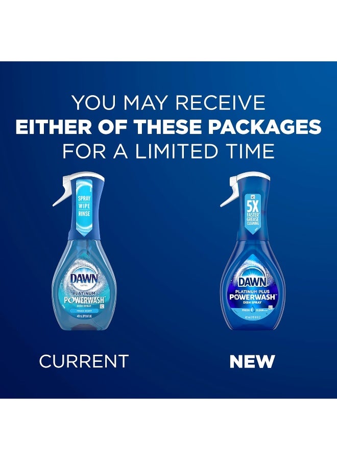 Dawn Platinum Powerwash Dish Spray, Dish Soap, Fresh Scent, 16 Fl Oz - Image 2