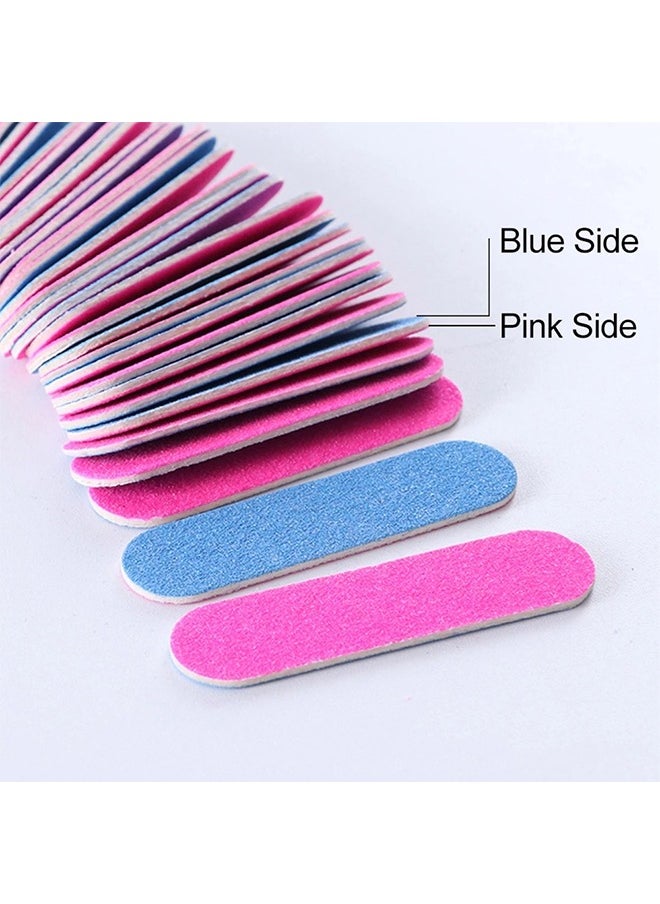 Generic 50 Piece Mini Manicure Nail File Set Pink/Blue  - Image 2