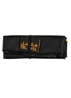 Hilalful HilalFul Teeny Tiny Gold Makkah Polyester Prayer Mat | Muslim Praying Rug for Kids/Children | Water Resistant | Anti-Slip | Islamic Gift for Eid, Ramadan | For Travel | Lightweight | Soft Fabric  - Image 3