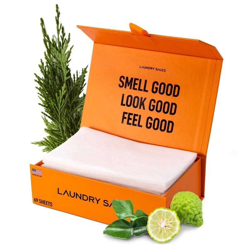 Laundry Sauce - Laundry Dryer Sheets (Italian Bergamot), Luxury Fragrance, Contains Essential Oils, Softens Fabric, Removes Static Cling, Eco-Friendly Packaging, Travel Friendly, 69 Count - Image 1