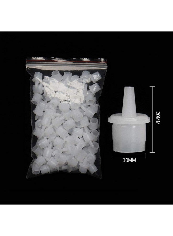 Luzen 50Pcs Eyelash Glue Bottle Replacement Nozzle Caps Lash Glue Bottle Replacement Plug Mouth Tips For Home Or Beauty Salon Eyelash Extension Tool - Image 3