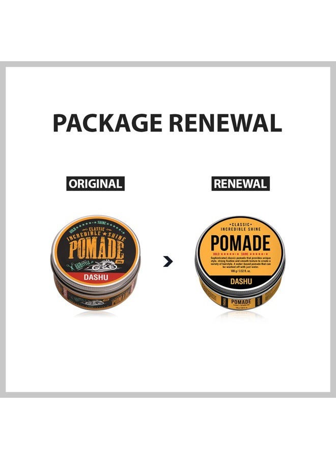 Dashu Classic Incredible Shine Pomade 3.5oz - Strong Hold & High Shine for Hairstyling - Image 2