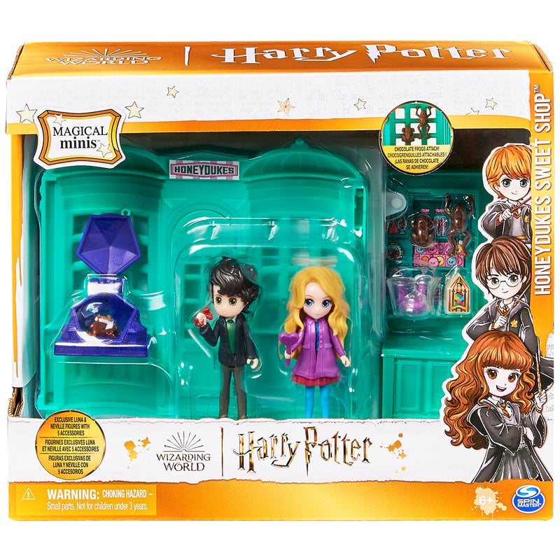 Wizarding World Harry Potter, Magical Minis Honeydukes Sweet Shop with 2 Exclusive Figures and 5 Accessories, Kids Toys for Ages 6 and up - Image 2