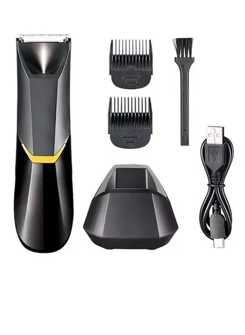 KM - Professional Body Hair Trimmer KM-3208 Black/Yellow - Image 1